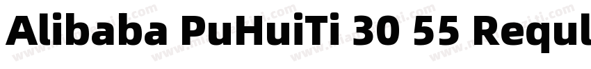 Alibaba PuHuiTi 30 55 Reqular字体转换